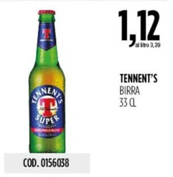 Carico Cash & Carry TENNENT'S BIRRA 33 CL offerta