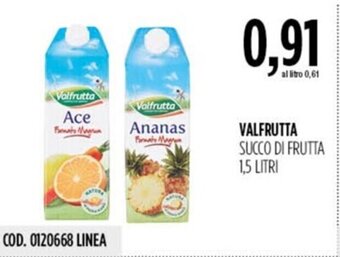 Carico Cash & Carry VALFRUTTA SUCCO DI FRUTTA 1,5 LITRI offerta