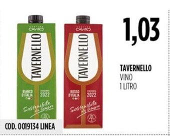 TAVERNELLO VINO 1 LITRO