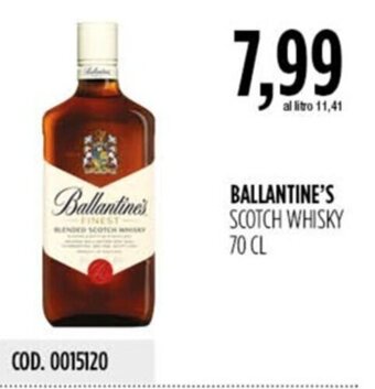 Carico Cash & Carry BALLANTINE'S SCOTCH WHISKY 70 CL offerta