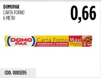 Carico Cash & Carry DOMOPAK CARTA FORNO 6 METRI offerta