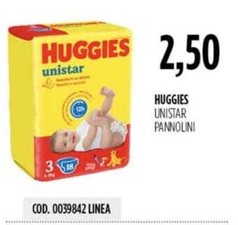 Carico Cash & Carry HUGGIES UNISTAR PANNOLINI offerta
