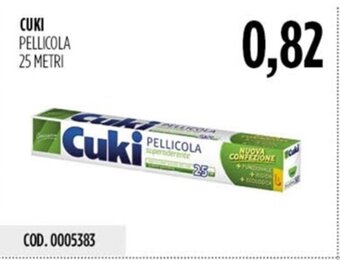 Carico Cash & Carry CUKI PELLICOLA 25 METRI offerta