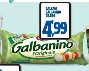 Orizzonte Supermercati GALBANI GALBANINO GR.550 offerta