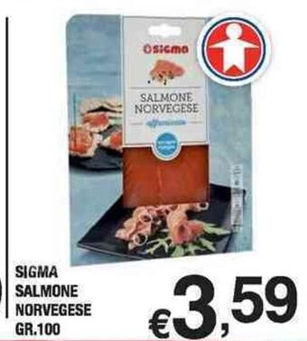 Orizzonte Supermercati SIGMA SALMONE NORVEGESE GR. 100 offerta