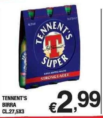 TENNENT'S BIRRA CL.27,5X3