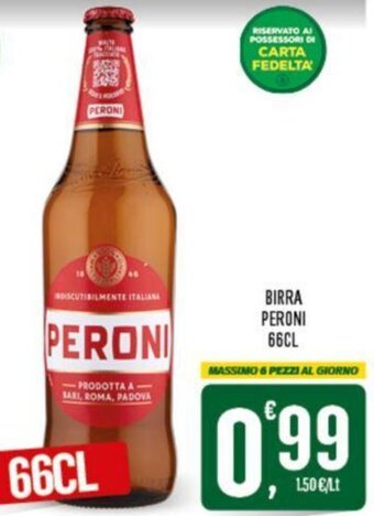 Despar BIRRA PERONI 66CL offerta