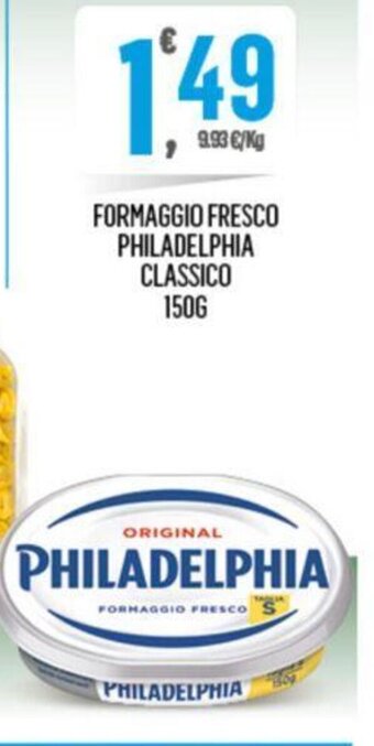 Despar FORMAGGIO FRESCO PHILADELPHIA CLASSICO 150G offerta