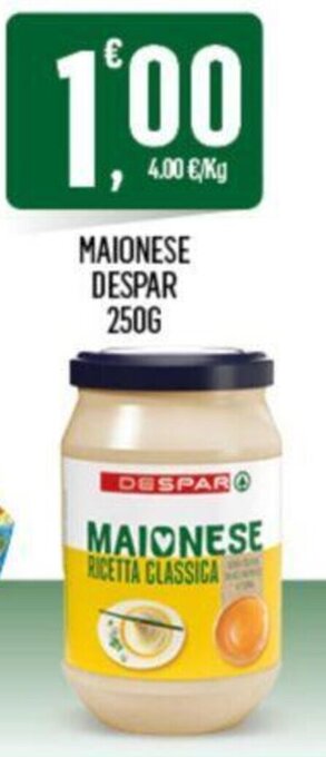 Despar MAIONESE DESPAR 250G offerta