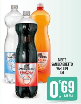 Despar BIBITE SAN BENEDETTO VARI TIPI 1,5L offerta