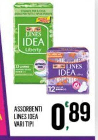 Despar ASSORBENTI LINES IDEA VARITIPI offerta