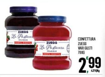 Despar CONFETTURA ZUEGG VARI GUSTI 700G offerta