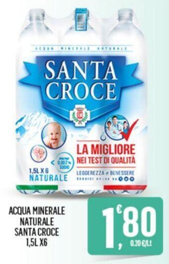 Despar ACQUA MINERALE NATURALE SANTA CROCE 1,5L X6 offerta