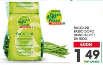 Eurospar FAGIOLINI PASSO DOPO PASSO IN RETE DA 500G offerta