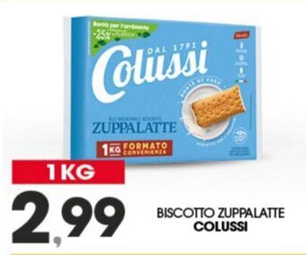 BISCOTTO ZUPPALATTE COLUSSI 1KG
