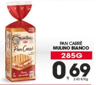 Eurospar PAN CARRE MULINO BIANCO 285G offerta