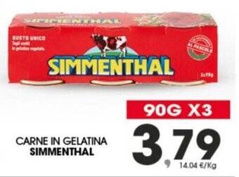 CARNE IN GELATINA SIMMENTHAL 90G X3