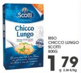 Eurospar RISO CHICCO LUNGO SCOTTI 800G offerta