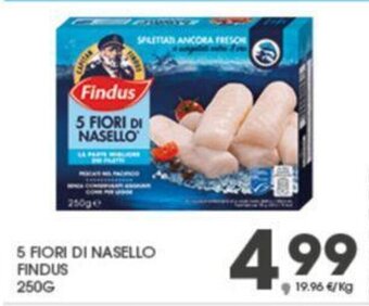 Eurospar 5 FIORI DI NASELLO FINDUS 250G offerta