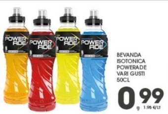 Eurospar BEVANDA ISOTONICA POWERADE VARI GUSTI 50CL offerta
