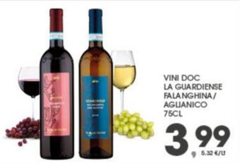 Eurospar VINI DOC LA GUARDIENSE FALANGHINA/ AGUANICO 75CL offerta