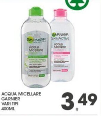 Eurospar ACQUA MICELLARE GARNIER VARI TIPI 400ML offerta