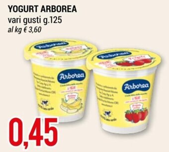 YOGURT ARBOREA vari gusti g.125