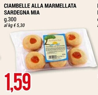 CIAMBELLE ALLA MARMELLATA SARDEGNA MIA g.300
