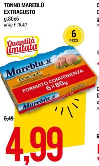 Hardis TONNO MAREBLÙ EXTRAGUSTO g.80x6 offerta