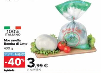 Carrefour Market Mozzarella Bomba di Latte 400g offerta
