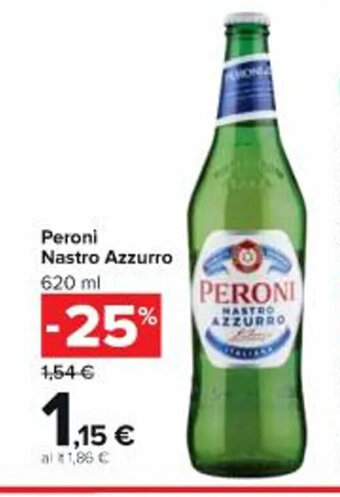 Carrefour Market Peroni Nastro Azzurro 620 ml offerta