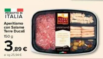 Carrefour Market Aperitiamo con Salame Terre Ducali 150 g offerta
