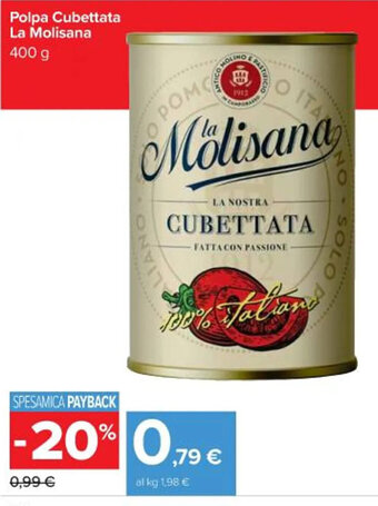 Carrefour Market Polpa Cubettata La Molisana 400 g offerta