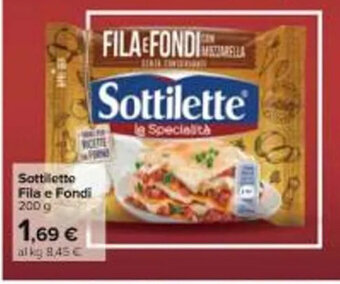 Carrefour Market Sottilette Fila e Fondi 200 g offerta
