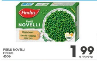 Eurospar PISELLI NOVELLI FINDUS 450G offerta