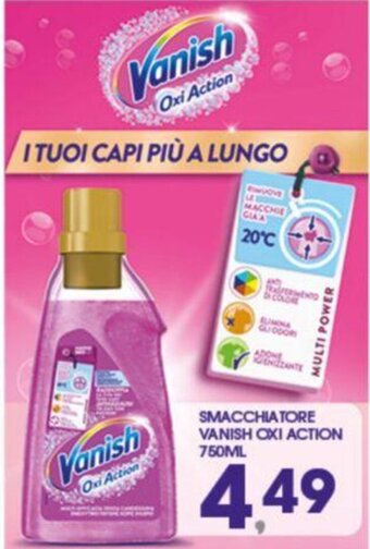 Eurospar SMACCHIATORE VANISH OXI ACTION 750ML offerta