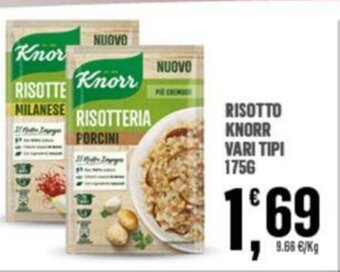 Eurospar RISOTTO KNORR VARI TIPI 175G offerta