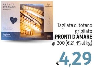 Tagliata di totano grigliato PRONTI D'AMARE gr 200