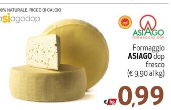 Maxi Supermercati FORMAGGIO ASIAGO DOP fresco offerta