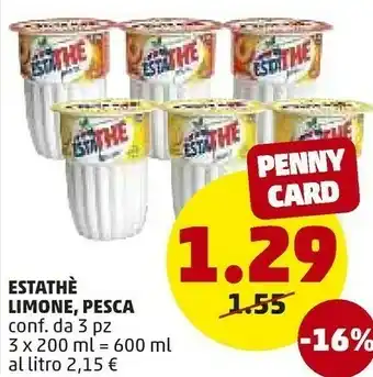 PENNY Ferrero EstaThè Limone Bicchierino 200 G(ml) offerta