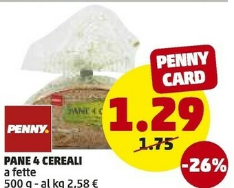 PENNY Penny Pane 4 Cereali offerta