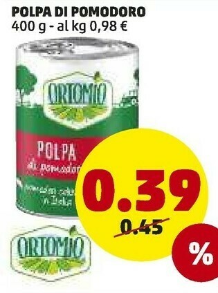 PENNY Ortomio Polpa Di Pomodoro 400 G(ml) offerta