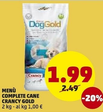 PENNY Crancy Gold Menu Complete Cane offerta