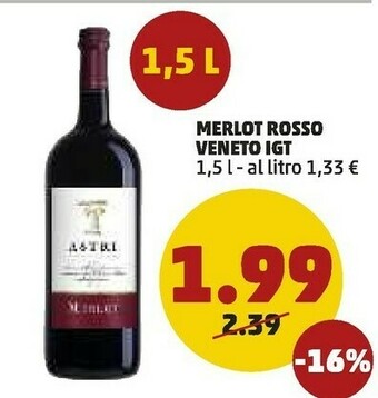 PENNY Merlot Rosso Veneto Igt offerta