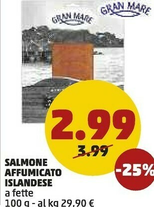 PENNY Gran mare Salmone Affumicato Islandese offerta