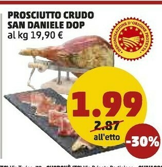 PENNY Prosciutto Crudo San Daniele Dop offerta