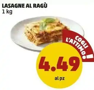 PENNY Lasagne Al Ragu 1000 G offerta