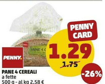 PENNY Penny Pane 4 Cereali offerta