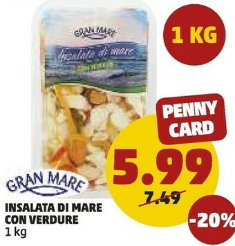 PENNY Gran Mare Insalata Di Mare Con Verdure offerta