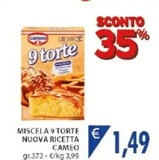 Mercatò Cameo Miscela 9 Torte Integrale offerta